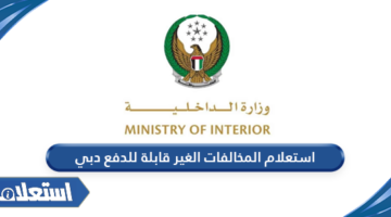 استعلام المخالفات الغير قابلة للدفع دبي