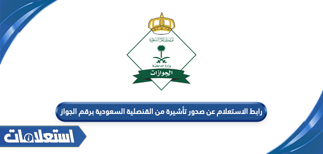 رابط الاستعلام عن صدور تأشيرة من القنصلية السعودية برقم الجواز