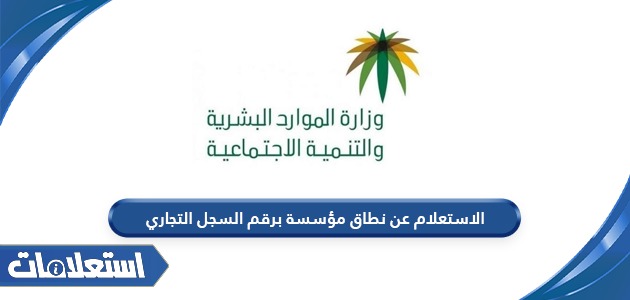 الاستعلام عن نطاق مؤسسة برقم السجل التجاري في السعودية