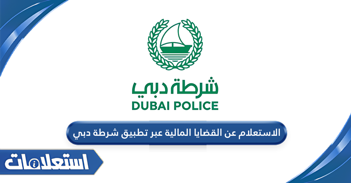 الاستعلام عن القضايا المالية عبر تطبيق شرطة دبي